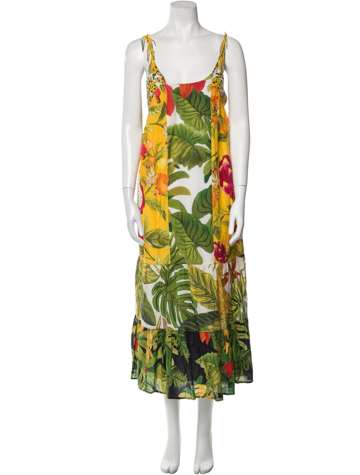 Farm Rio Floral Print Long Dress